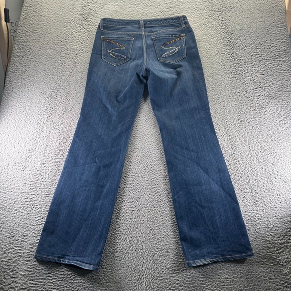 Seven7 Jeans Womens 6 Blue Cotton Denim Bootcut Faded Stretch Western Cowgirl - Picture 5 of 10